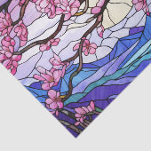 さくらんぼの花ステンドグラス効果の切り離し 薄葉紙 (詳細)