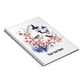 さくらんぼの花テンプレート ノートブック (右側)