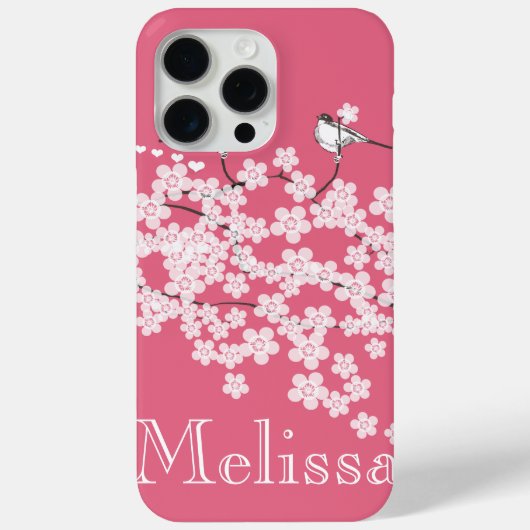 さくらんぼの花パーソナライズされたiPhoneケース Case-Mate iPhoneケース (裏面)