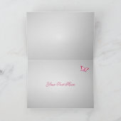 さくらんぼの花フローラありがとう赤ちゃんシャワー サンキューカード (内部)