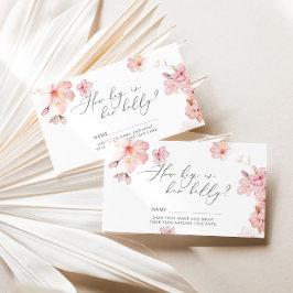 さくらんぼの花ママの腹の大きさ エンクロージャーカード