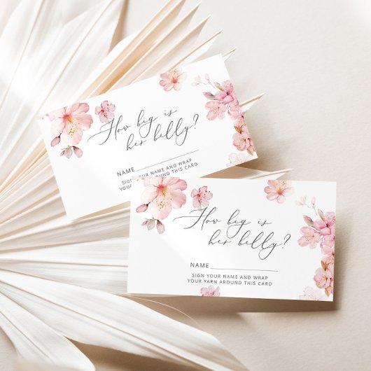 さくらんぼの花ママの腹の大きさ エンクロージャーカード