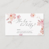 さくらんぼの花ママの腹の大きさ エンクロージャーカード (正面)