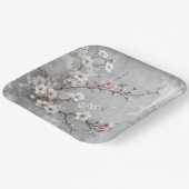 さくらんぼの花抽象芸術 ペーパープレート (傾斜あり)