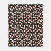 さくらんぼの花日本のデザイン フリースブランケット (正面)