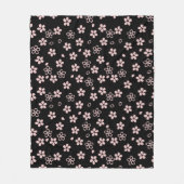 さくらんぼの花日本のデザイン フリースブランケット (正面)