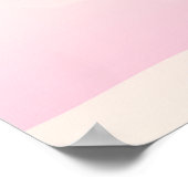 さくらんぼの花日本の園ピンク ポスター (角)