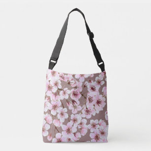 さくらんぼの花模様 クロスボディバッグ