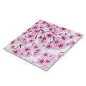 さくらんぼの花模様 タイル (側面)