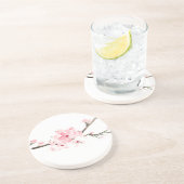さくらんぼの花水色 コースター (側面)
