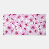 さくらんぼの花水色 デスクマット (正面)