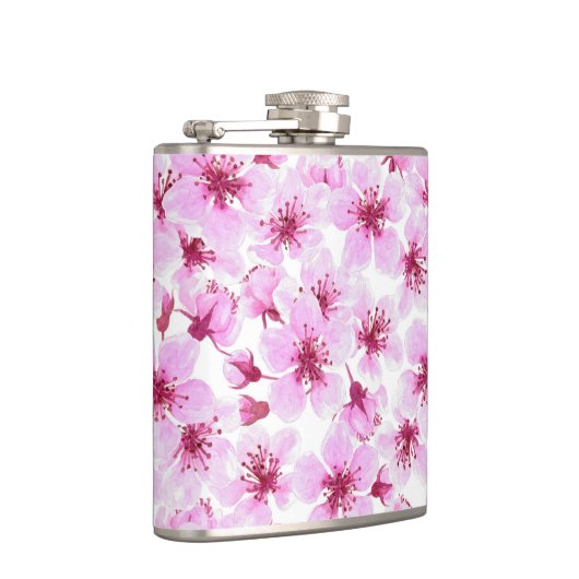 さくらんぼの花水色 フラスク (右)