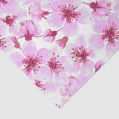 さくらんぼの花水色 薄葉紙 (詳細)