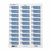 さくらんぼの花結婚とドレスの水玉模様 ラベル (フルシート)