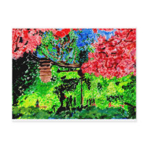 さくらんぼの花絵はがき