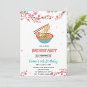 さくらんぼの花見用ラーメンパーティー 招待状 (スタンド正面)