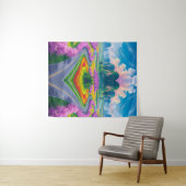 「さくらんぼの花見遊里 – ドリームランドスケープウォールアート タペストリー (インサイチュ(横))