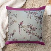 さくらんぼの花鳥 クッション (ブランケット)