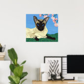 「さくらんぼの花」のポスターの下 ポスター (ホームオフィス)