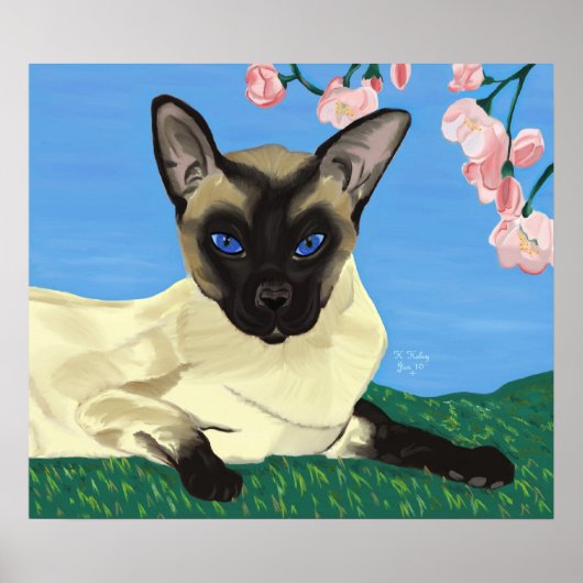 「さくらんぼの花」のポスターの下 ポスター (正面)