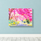 さくらんぼの花 キャンバスプリント (インサイチュ (ウッドフロア))