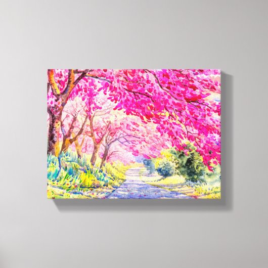 さくらんぼの花 キャンバスプリント (正面)