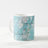 さくらんぼの花:ターコイズフローラの傾向 コーヒーマグカップ (正面左)