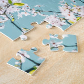 さくらんぼの花：ターコイズフローラの傾向 ジグソーパズル (側面)