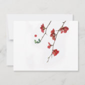 さくらんぼの花 ノートカード (裏面)