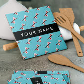 さくらんぼの花、ピンクの桜、あなたの名前 タイル