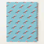 さくらんぼの花、ピンクの桜、あなたの名前 プランナー手帳 (裏面)