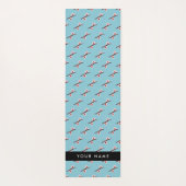 さくらんぼの花、ピンクの桜、あなたの名前 ヨガマット (裏面)