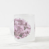 さくらんぼの花 フロストグラスマグカップ (正面左)