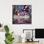 さくらんぼの花 ポスター (ホームオフィス)