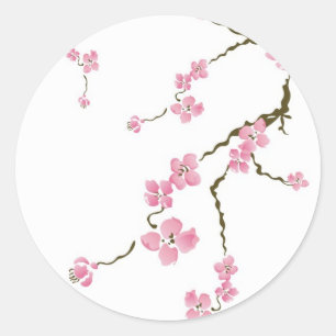 さくらんぼの花 ラウンドシール