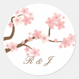 さくらんぼの花 ラウンドシール
