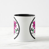 さくらんぼの花 – 円 マグカップ (中央)