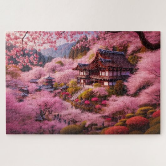 さくらんぼの花 – 息をのむような景色 ジグソーパズル (横)