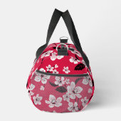 さくらんぼの花 – 抹茶グリーンの桜模様 ダッフルバッグ (右)