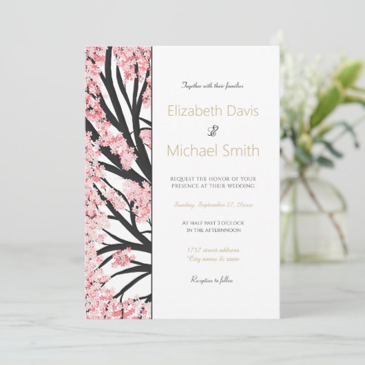 さくらんぼの花 招待状 (スタンド正面)