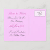 さくらんぼの花 – 日付を保存 案内ポストカード (裏面)