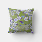 さくらんぼの花 – 桜のシームレスなパターン2 クッション (正面)