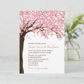 さくらんぼの花/桜の水の色結婚の 招待状 (スタンド正面)