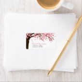 さくらんぼの花/桜水の色結婚のアドレス ラベル (インサイチュ)