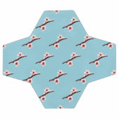 さくらんぼの花、桜、ピンクの花のパターン サッカーボール (フラット)