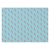 さくらんぼの花、桜、ピンクの花のパターン テーブルクロス (正面(横))