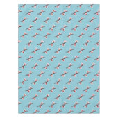 さくらんぼの花、桜、ピンクの花のパターン テーブルクロス (正面)