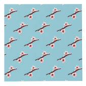 さくらんぼの花、桜、ピンクの花のパターン フォトキューブ (右)