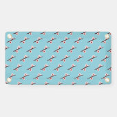 さくらんぼの花、桜、ピンクの花のパターン 横断幕 (横)