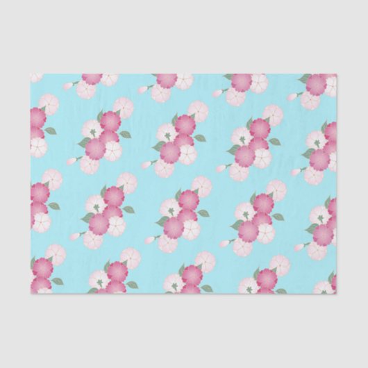 さくらんぼの花（背景色の変更） 薄葉紙 (正面)